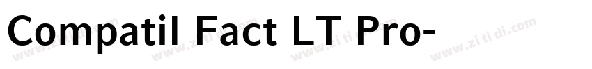 Compatil Fact LT Pro字体转换